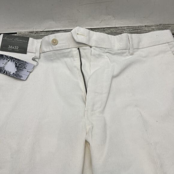 DANIEL CREMIEUX 36x32 Corduroy Pants Signature Collection White. {G}. - Picture 10 of 16